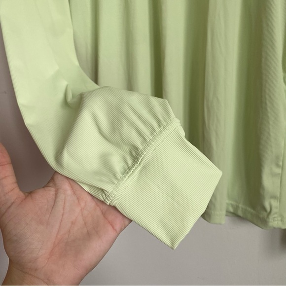 Zyia Active Primo Ribbed Long Sleeve Tee T-Shirt • Pistachio Green • M Medium - Picture 6 of 14